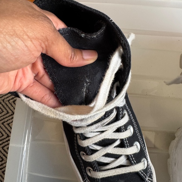 Converse Chunky soles in black 7.5 US men’s - Picture 4 of 5